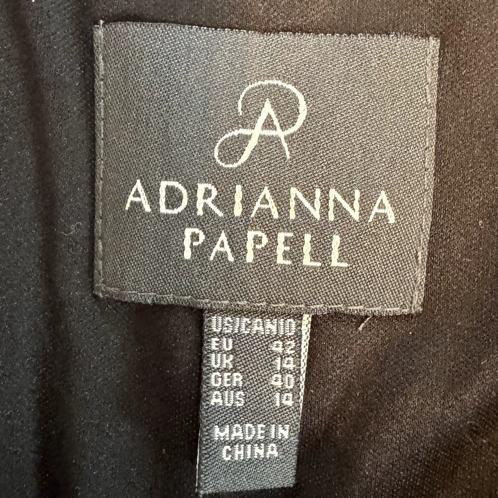 Adrianna Papell Women's Black Rose Lace Sheath Dress Cocktail Evening Party 10 - Picture 6 of 9